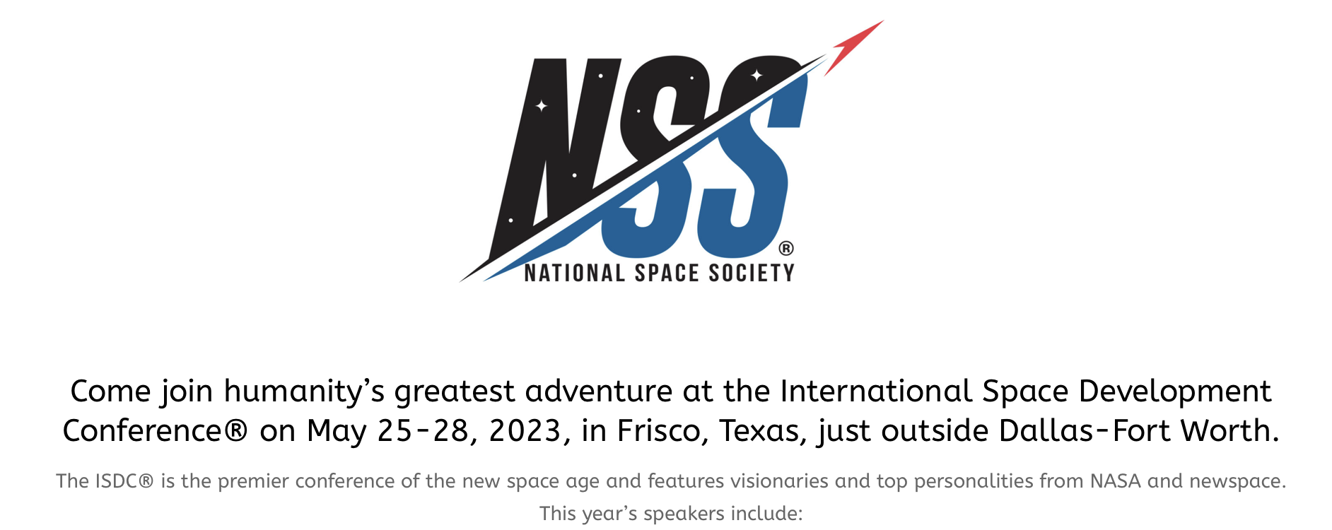 Read more about the article Zgriptor la International Space Development Conference 2023, National Space Society, Frisco – Texas